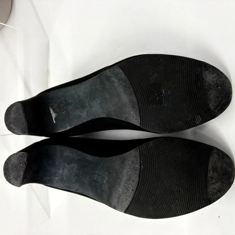 Thierry Rabotin Drosera Heeled Pumps Booties Black Suede Ergonomic 39.5